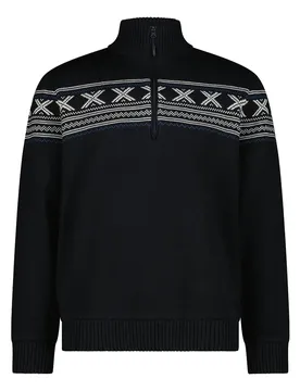Pull à Demi-zip 7h87510 Black Blue 3XL