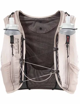 Gilet de trail - S/Lab Ultra 12 Set Goat/Black - Taille XS - Beige - Salomon - FashionsVida