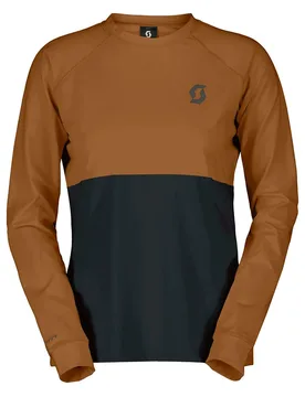 Maglia A Maniche Lunghe Trail Storm Warm Light Bread Brown - Scott - FashionsVida