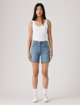 Para mujer. A9296-0006 Shorts 501 Mid Thigh Lightweight (24), Casual, Algodón, Denim