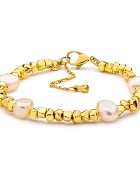 VAROLE Natural Pearl Bracelet for Women Gold Color Classic Bracelets Fashion Jewelry Party Pulseras - Aliexpress - FashionsVida