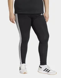 Womens Leggings Essentials 3-stripes Cotton (curvy) - Nero, nero nero Donna taglia 2X