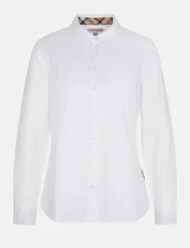 Barbour Bluse Derwent Weiß 42 - Barbour - FashionsVida