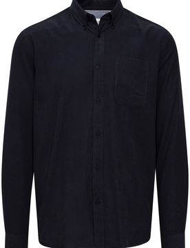 Solid Camisa 'JUAN' azul oscuro
