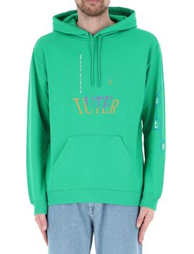 IUTER Felpa con cappuccio VERDE L