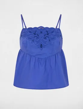 Top de mujer bordado tirantes finos - Morgan - FashionsVida