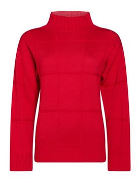 Rollkragenpullover Damen Rot M,S Damen