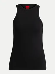 HUGO Top The Plain Tank Schwarz L