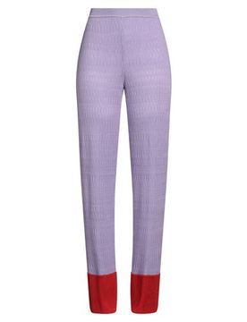 Pantalones Mujer Lila 36 Mujer