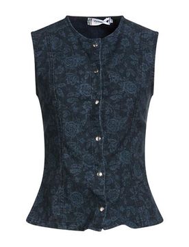 PLEASE Top Damen Blau S Damen