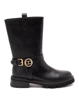 Twinset Stivali in pelle con fibbie