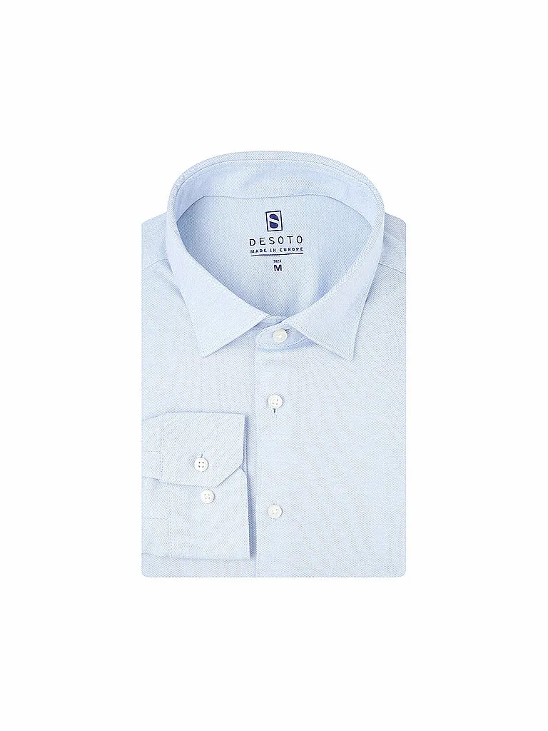 Camicia in jersey azzurro L - DeSoto - FashionsVida