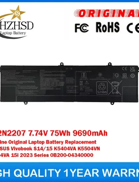 C22N2207 7.74V 75Wh 9690mAh Genuine Original Laptop Battery For ASUS Vivobook S14/15 K5404VA K5504VN S5504VA 15i 0B200-04340000 - Aliexpress - FashionsVida