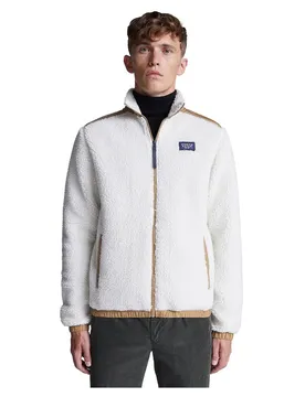 Sweat-shirt à Zip Polyester Nylon Marshmallow XL