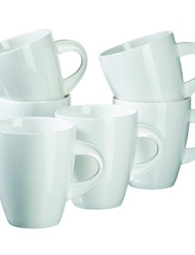 Kaffeebecher 40 cl, Porzellan LA MUSICA beige