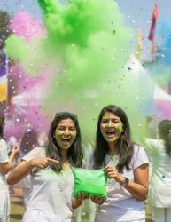 Holi Farbpulver Grün Neon 500g Beutel für Erwachsene