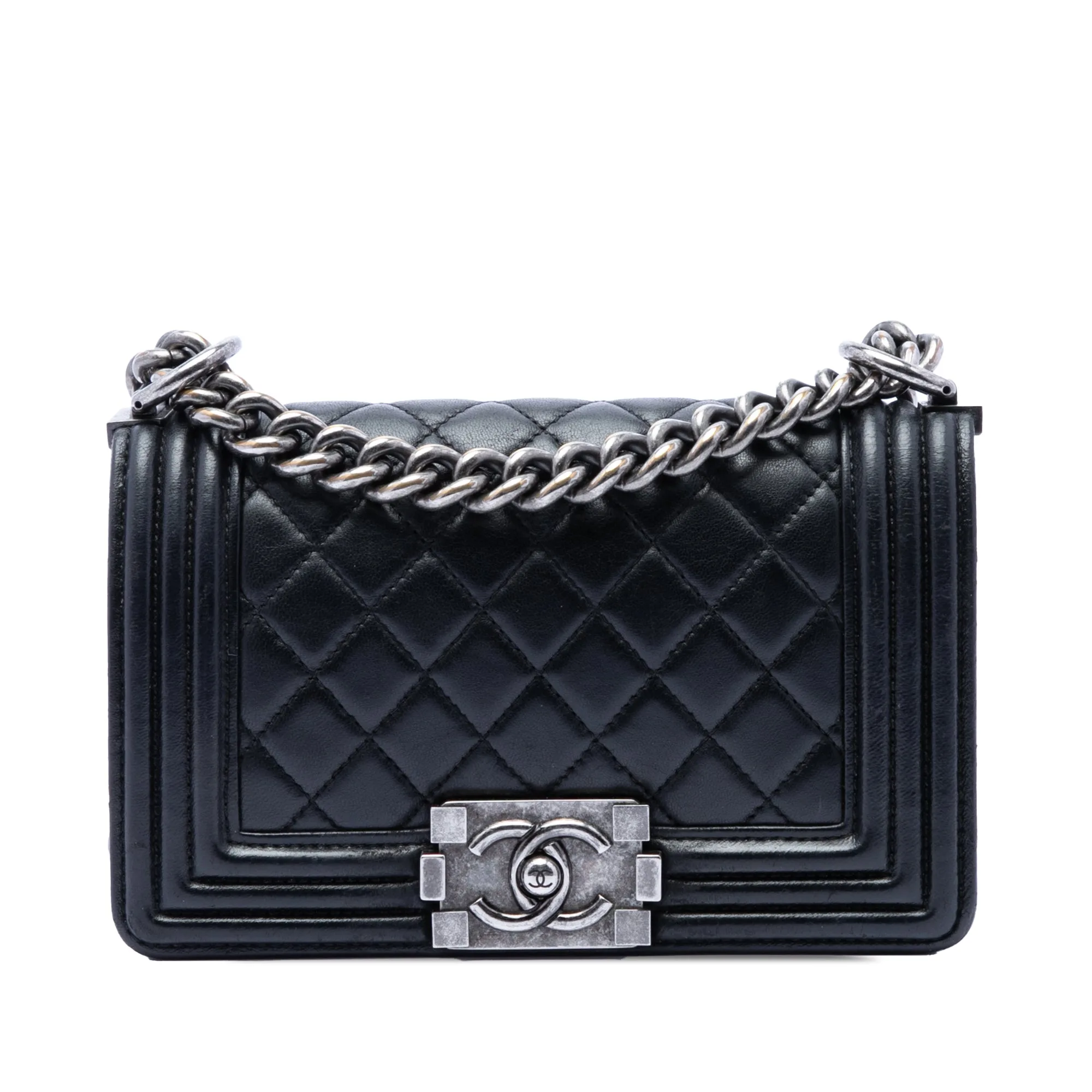Small Quilted Lambskin Boy Flap - Chanel - FashionsVida