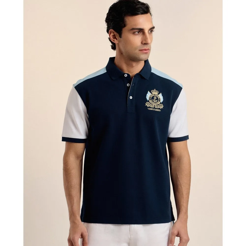 Polo de piqué de hombre manga corta liso - Valecuatro - FashionsVida