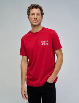 Camiseta de hombre con branding - Salsa Jeans - FashionsVida