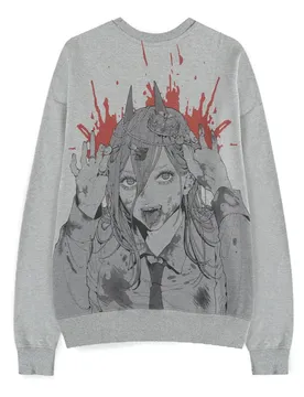 Sweat-shirt Chainsaw Man-power Grey 2XL unisex