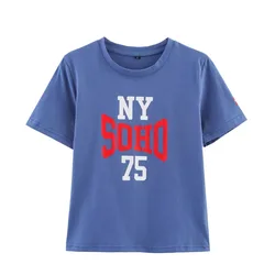 Withered European And American Style 2026 New Fashionable Temperament Women's Versatile Printed And Washed Effect T-shirt