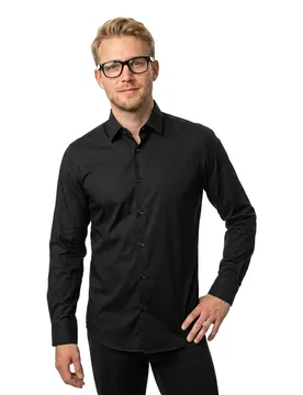 Camicia A Maniche Lunghe Joe Kent C1 222 102133 Black 42