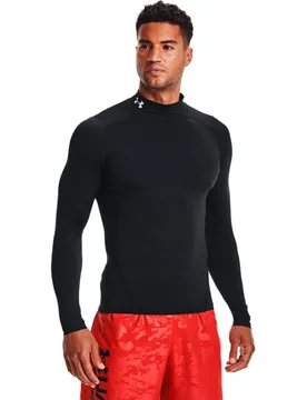 T-shirt à Manches Longues Heatgear Armour Comp Mock Black / White XS - Under armour - FashionsVida