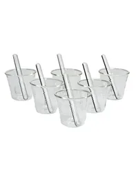 Taza y tacita Unisex Transparente -- Unisex