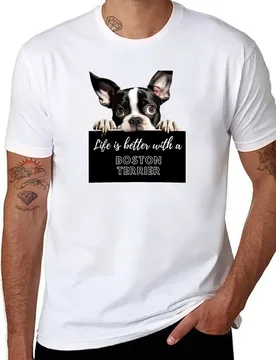 Boston Terrier, Boston Terrier Lover T-Shirt man t shirts graphic man t shirt designer man t shirt heavy cotton T-Shirt - Aliexpress - FashionsVida