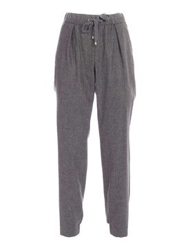 Joggers in flanella grigi