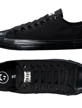 Ethletic Fairtrade Trainers - Black - Ethletic - FashionsVida