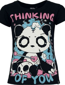 T-Shirt - Thinking Of You T Shirt - L bis 4XL - für Damen - Größe L - schwarz - Frauen - female