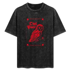 Owl post stamp T-Shirt Classic Graphic Short Sleeve Top