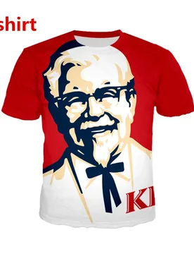 New Unisex KFC Colonel 3D Print Causal Clothing Fashion Men Women Hip HopT-shirt Plus Size S-7XL Harajuku Graphic T Shirts - Aliexpress - FashionsVida