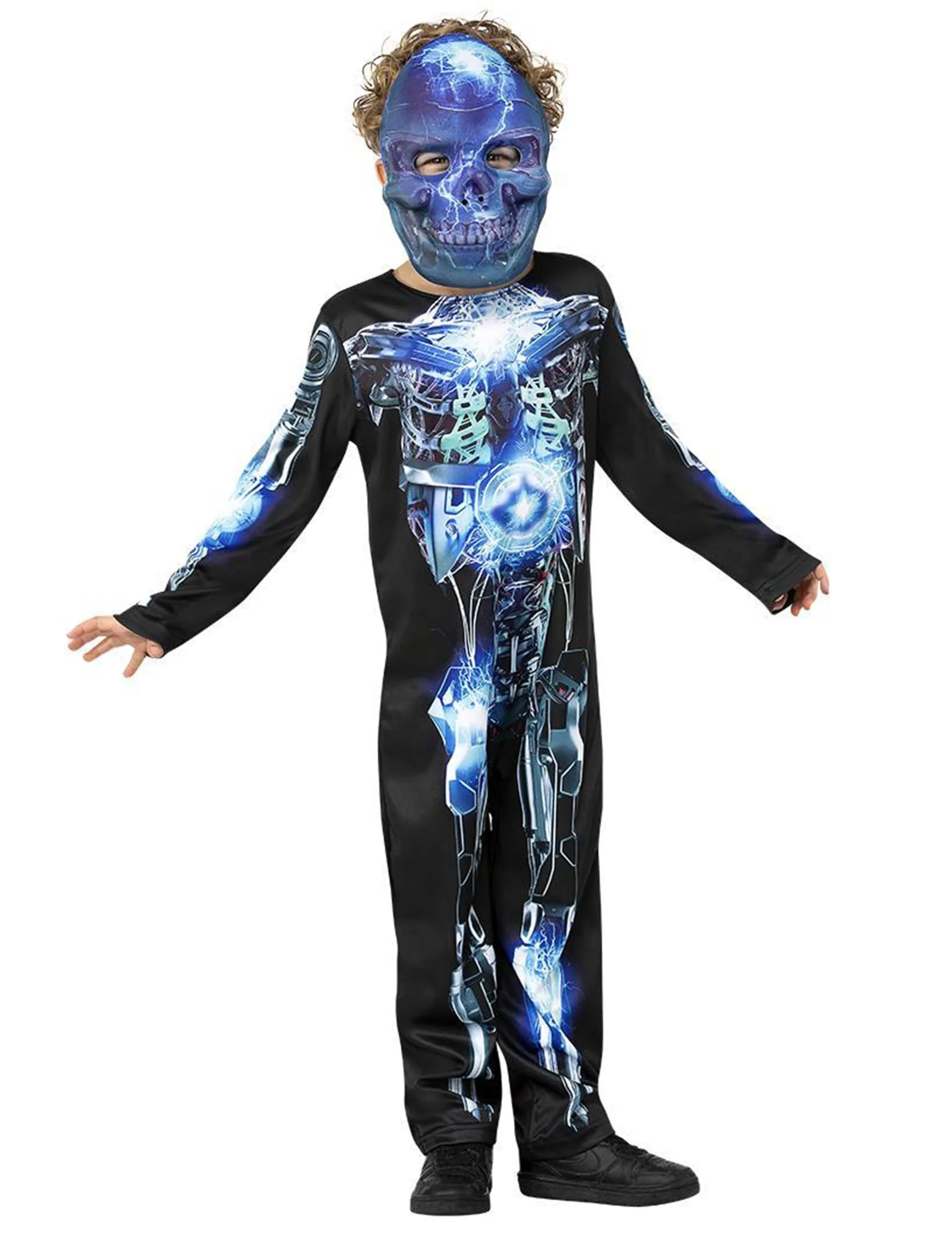 Roboter Skelett Kinderkostüm schwarz-blau - RUBIES NL - FashionsVida