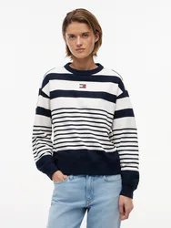 XS TJW RLX BADGE STRIPE CREW female
