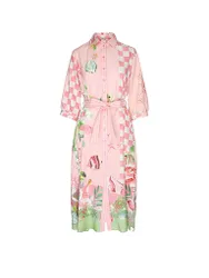 Midikleid rosa M damen