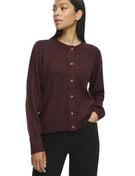 Cardigan Oli Port Royale / Detail Melange S - Vila - FashionsVida