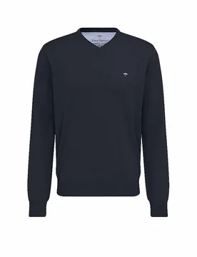 Pull-over bleu marine S - Fynch-Hatton - FashionsVida
