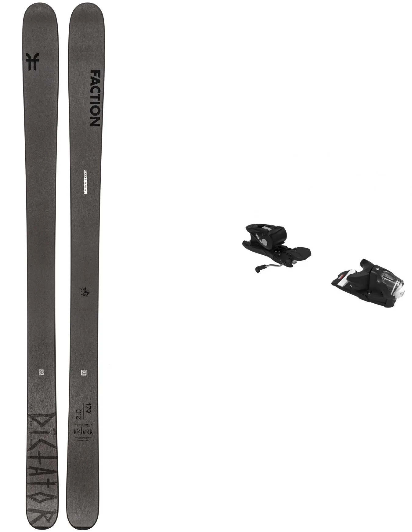 Packs (skis + fix) - - Pack DICTATOR 2.0 2021 - Noir - Faction - FashionsVida