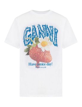 Ganni T-shirt in cotone stampato