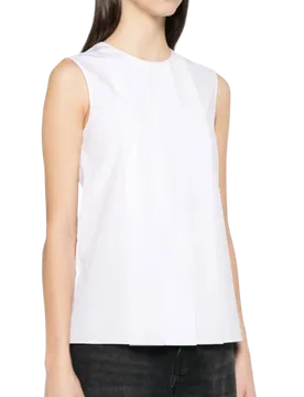 Marni White Sleeveless Blouse - Marni - FashionsVida