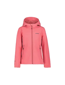 Giacca softshell da ragazza Korby Jr con cappuccio corallo 164 - Icepeak - FashionsVida