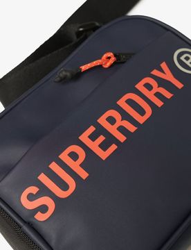Superdry Damen Tarp Umhängetasche Navy - Größe: 1Größe