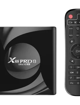 Lecteur Multimédia X88 Pro 13 4gb/32gb Smart System Android 13 Android Tv Black One Size unisex - X8x - FashionsVida
