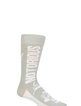Music Collection 1 Pair Biggie Smalls Cotton Socks Crown One Size - Multi Coloured - Size: One Size - SockShop - FashionsVida
