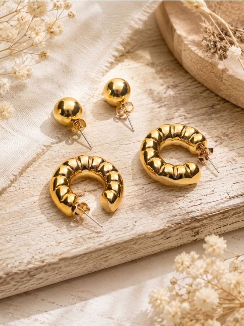 Set di orecchini 2 pack - oro