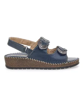 Sandali Navy Sling-back Con Strappo In Velcro 42063 37 - Pittarello - FashionsVida