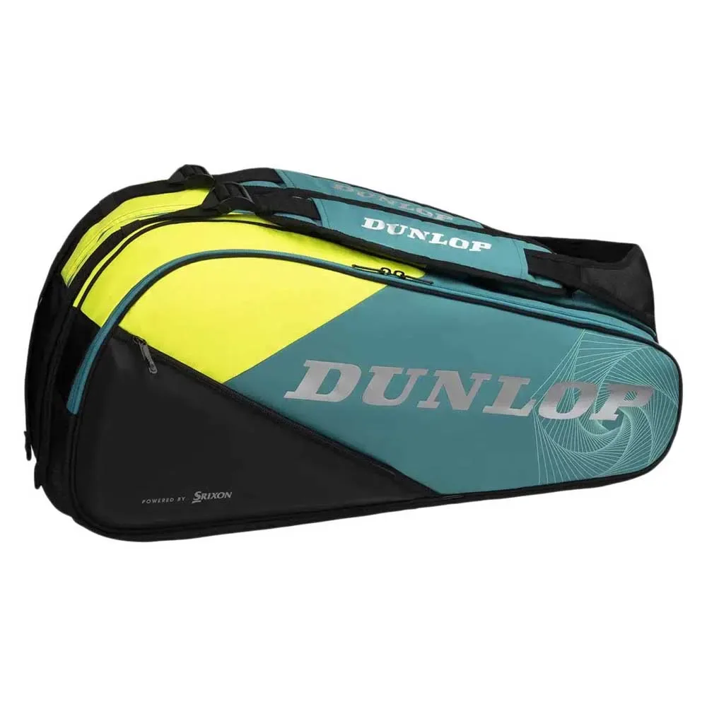 Tac Sx-performance 8rkt Racket Bag Teal / Black / Yellow One Size - Dunlop - FashionsVida