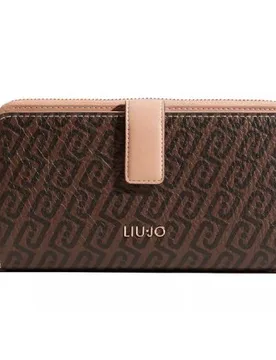 Portafogli donna AA6201 E1118 Moro+Dark Cipria - Liujo - FashionsVida